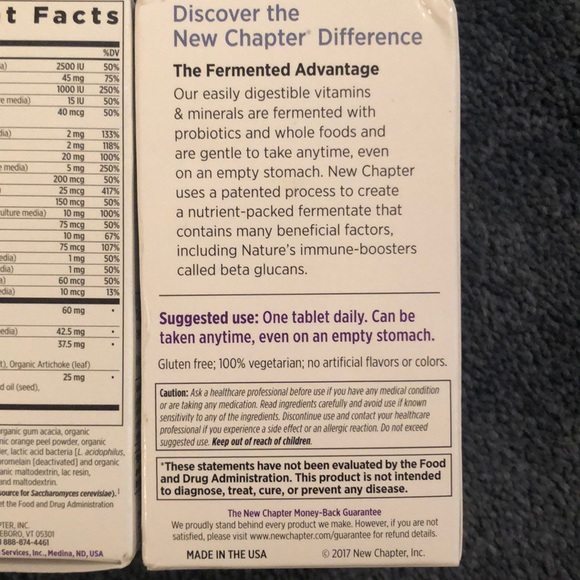 FIVE OUTDATED New Chapter Mans 55+. 24 each. - Picture 5 of 6